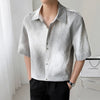 Gradient Slim Cool Trendy Woven Shirt