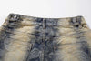 Bold Paisley Pattern Easy Cut Denim