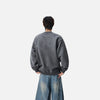Color Block Bisiklet Yaka Sweatshirt, yakın çekim — Navra Wear