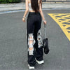 Elevated High-Rise Torn Dark Denim