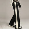 Kadın Wide Leg Çizgili Jogger, detay görünüm — Navra Wear