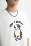 Vintage Köpek Baskılı Tişört, kombin görünüm — Navra Wear