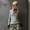 Obsidian Classic-Wash Number Print Fragment T-Shirt