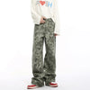 Easy Urban Beat Western Style Wild Print Denim