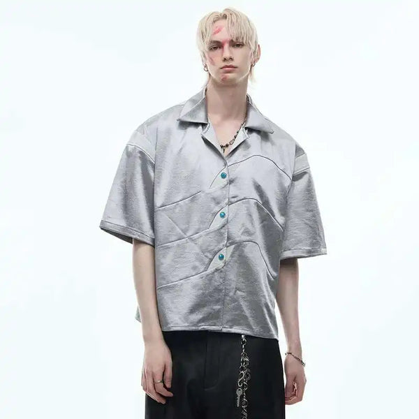 Raised Gloss Stripe Luxe Short Top