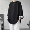 Iced Relaxed-Cut Plaid K-Wave Style T-Shirt
