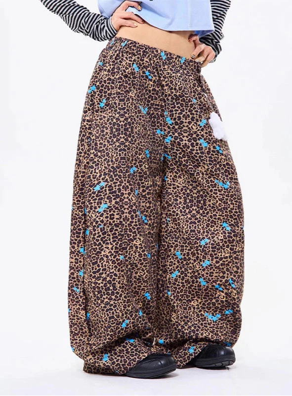 Tokyo Leopard Oversized Wide-Leg