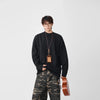 Worn-In Block-Color Color Crew Neck Long Sleeve T-Shirt