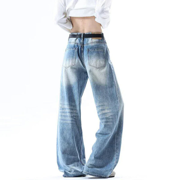 High-Quality Ombre Rinse Classic Tube Denim alternatif görünüm