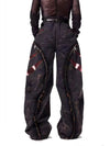 Heavy Duty Snowflake Stitch Mesh Denim
