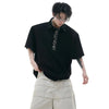 Original Fragment Decorate Shoulder T-Shirt