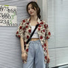 Rose Print K-Vintage Short Sleeve Blouse
