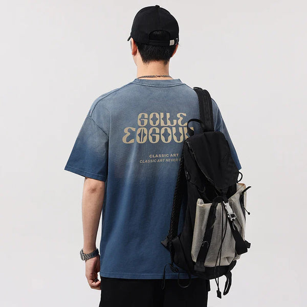 Heritage Oversize Gradient Wash Hip T-Shirt alternatif görünüm