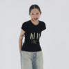 Torn-Vibe Aesthetics Retro-Faded Print Short T-Shirt