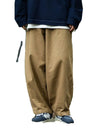 Elastic Retro Solid Trousers