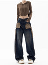 Heritage Mosaic High-Rise Bell Leg Denim