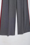 Vertical Stripe High-Rise Wide-Leg