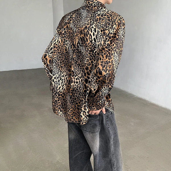 Wild Luxe Leopard Long Sleeve Blouse alternatif görünüm
