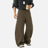 Pleat Cut Casual Vintage Trousers