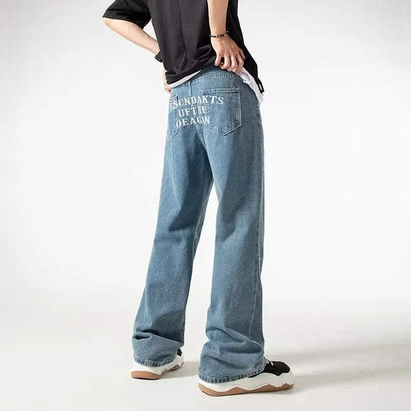 Luxury Dragon Stitchwork Summer Classic Denim alternatif görünüm