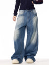 İspanyol Paça Şimşek Baskılı Jean Pantolon, kombin görünüm — Navra Wear