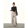 Horizontal-Lines Contour Women's T-Shirt