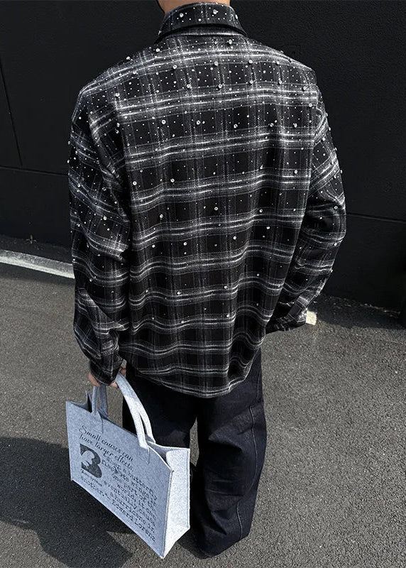 Star Grid Airy Long Sleeve Top alternatif görünüm