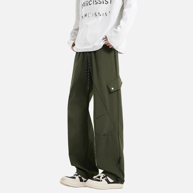 Heavy-Duty 2000s Stretch Waist Casual Pants