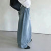 Long-lasting Mosaic Button Relaxed Denim