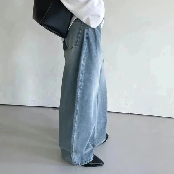 Long-lasting Mosaic Button Relaxed Denim alternatif görünüm