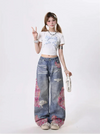 Women Sleek Heritage Torn Hollow Out Tassels Denim