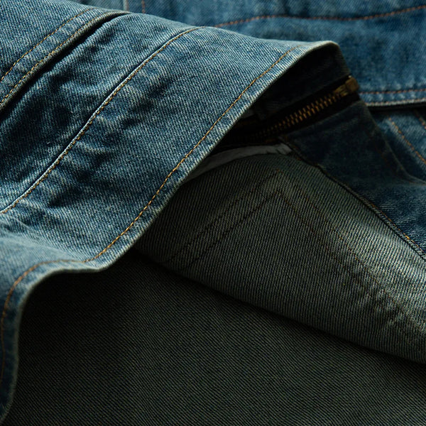 Versatile 2000s Relaxed Casual Denim Jacket alternatif görünüm