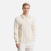 High-End Long Sleeve Stripe Collar-Knit T-Shirt