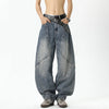 Metro Sleek Relaxed Fit Bell Leg Mosaic Denim