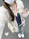Sweet Floral Print Collage-Cut Lace T-Shirt