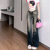 Spicy Girl Style Low Waisted Classic Denim