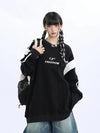 Stars and Bars Hip-Hop Print Top