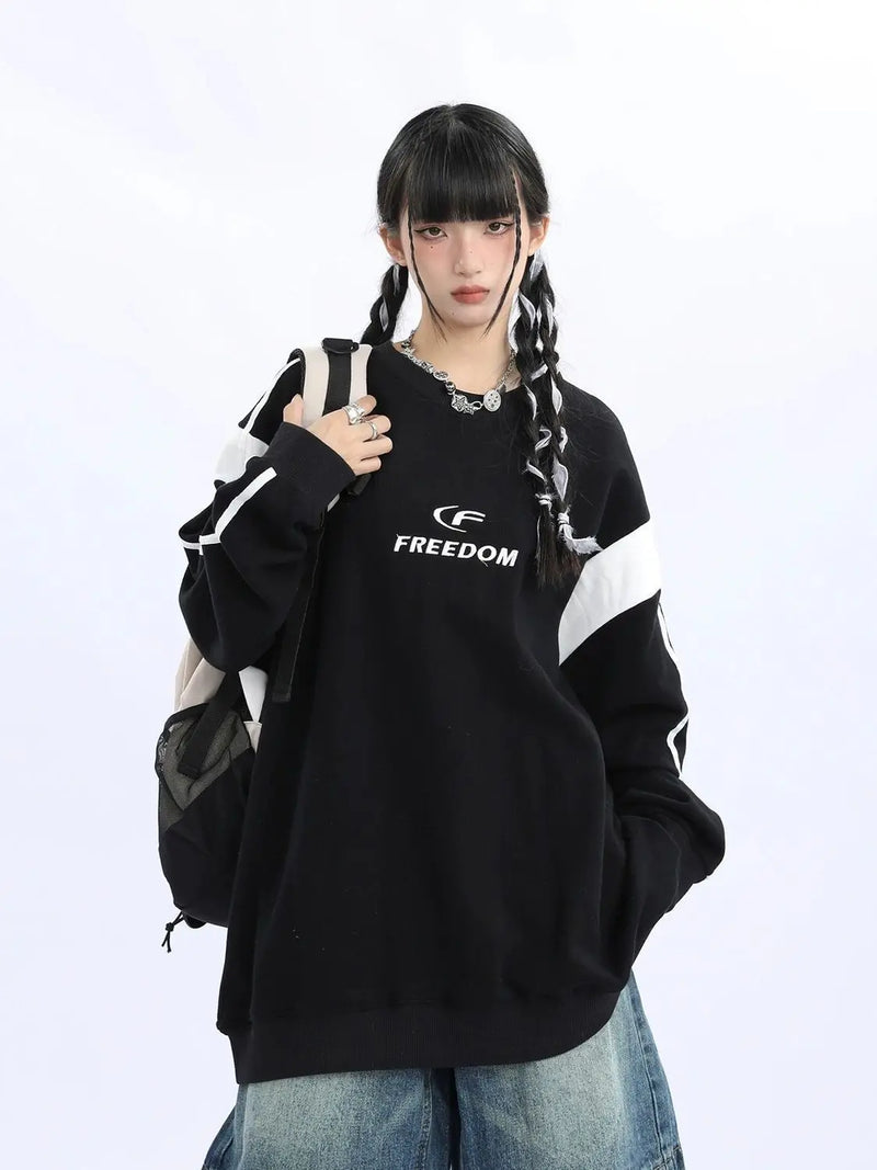 Stars and Bars Hip-Hop Print Top