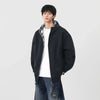 Ekose Fermuarlı Oversize Sweatshirt, model üzerinde — Navra Wear