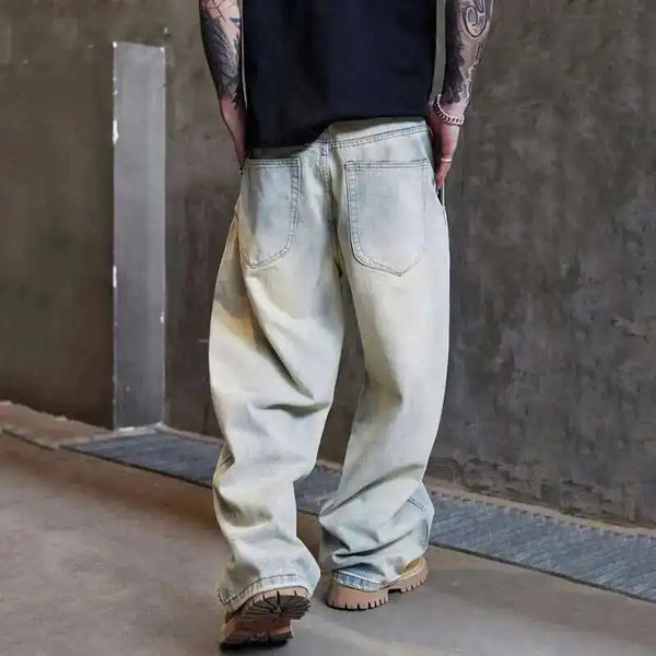 Sleek Heritage Rinse Faded Bell Leg Denim alternatif görünüm