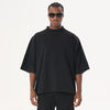 Hip-Hop Baskılı Crop Oversize Tişört, yakın çekim — Navra Wear