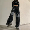 Black Metro Relaxed Bell Leg Denim