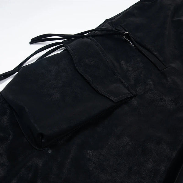 Relaxed Oversized Wide Leg Street Pants alternatif görünüm