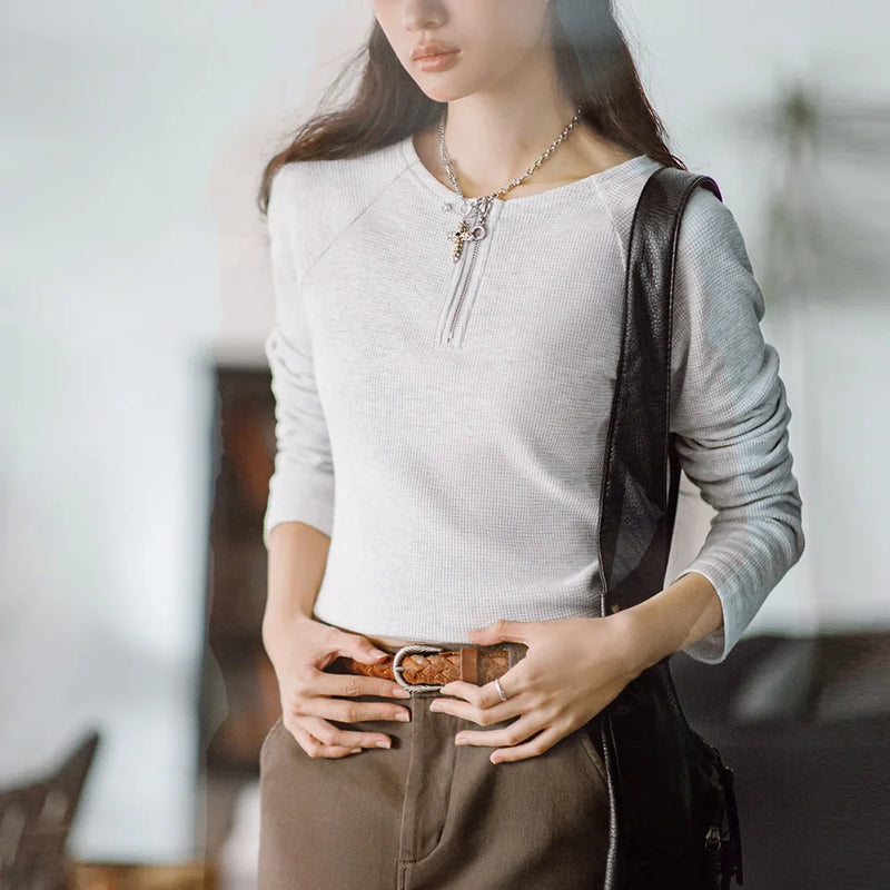 Waffle Cozy Long Sleeve T-Shirt