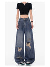 Women Sleek Heritage Urban Beat Torn Denim