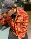 K-Style Panel Flannel Trend Shirt