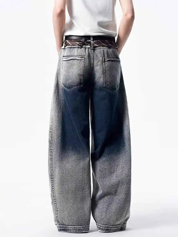 Heritage Ombre Oversized Relaxed Denim alternatif görünüm