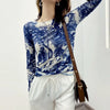 Women Now-Style Elegant Floral O-Neck T-Shirt