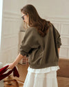 Warm Print Relaxed Sweatshirt
