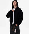Kamuflaj Desenli Fermuarlı Sweatshirt, yakın çekim — Navra Wear